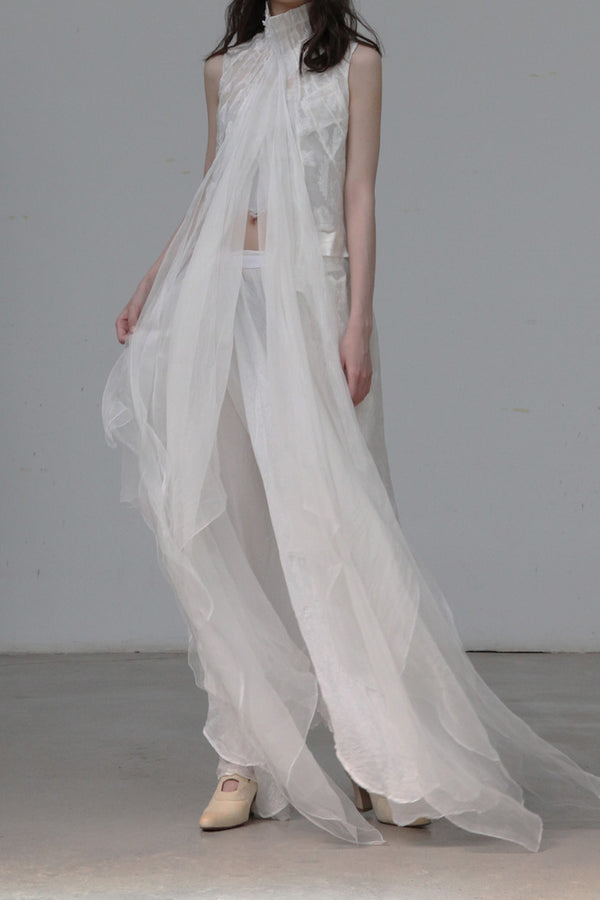 marc le bihan long embroidered jacket 22405 ECRU